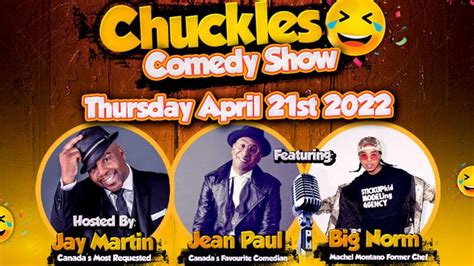 Chuckles comedy - Bruce Bruce. May 13 - Jan 01. $57. After receiving the highest ratings ever as. the Host of “BET’s 10th Anniversary Comic View” for two seasons, Bruce. returned to the BET family as the two-time host “Coming to the Stage.”. Bruce went on to star in his own “Comedy Central Presents” special which. he followed with a release of his ...
